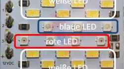 Aufteilung der verschiedenen LED auf dem Cluster von ´daytime´ ..