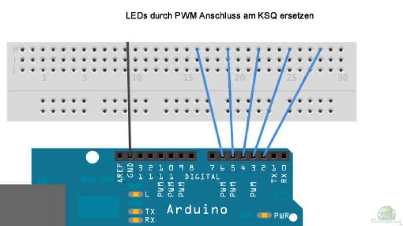 Einfache LED Steuerung mit Arduino (Aquacomputerlösung)