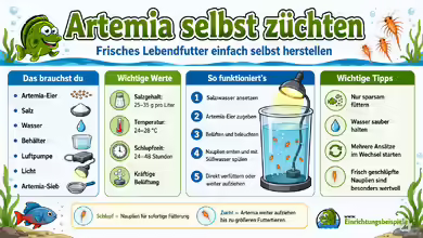 Artemia selbst züchten: Lebendfutter für Aquarienfische einfach vermehren