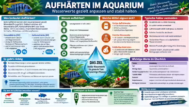 Aufhärten im Aquarium: Wasserwerte gezielt anpassen und stabil halten