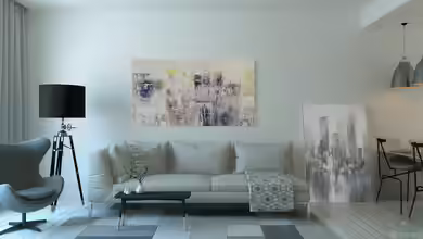 Das Wohnzimmer als Galerie: So setzt du Kunstwerke gekonnt in Szene