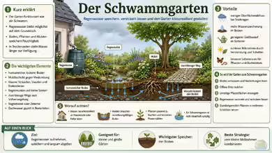 Der Schwammgarten: Regenwasser speichern und den Garten klimaresilient gestalten