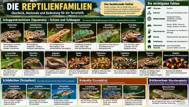Die Reptilienfamilien - Überblick, Merkmale und Bedeutung für die Terraristik