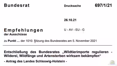 Es wird ernst! ??? Der Import von Wildfängen aus Drittstaaten in die EU soll verboten werden
