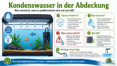 Kondenswasser in der Abdeckung: Ursachen, Probleme und Lösungen im Aquarium