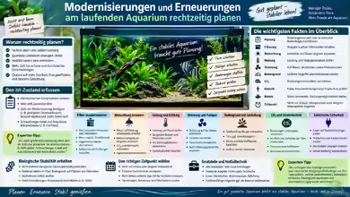 Modernisierungen und Erneuerungen am laufenden Aquarium rechtzeitig planen