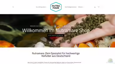 nutramare.de - Fischfutter und Wasserpflege für Aquarium und Gartenteich