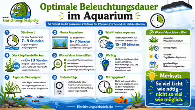 Optimale Beleuchtungsdauer für ein Aquarium: So lässt sie sich bestimmen