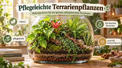 Pflegeleichte Terrarienpflanzen: Robustes Grün für dauerhaft schöne Terrarien