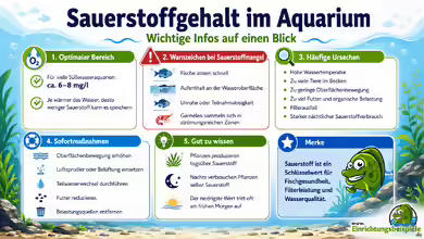Sauerstoffgehalt im Aquarium: Bedeutung, optimale Werte und Sauerstoffmangel erkennen