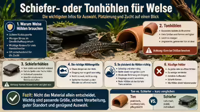 Schiefer- oder Tonhöhlen für Welse: Welche Höhle eignet sich fürs Aquarium?