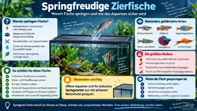 Springfreudige Zierfische: Ursachen, Risiken und sichere Haltung im Aquarium