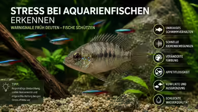 Stress bei Aquarienfischen erkennen: Warnsignale richtig deuten und rechtzeitig handeln