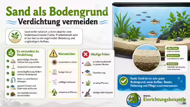 Verdichtung vermeiden: So verwendest du Sand als Bodengrund im Aquarium