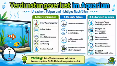 Verdunstungsverlust im Aquarium: Ursachen, Folgen und richtiges Nachfüllen