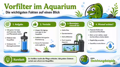 Vorfilter im Aquarium: Funktion, Einsatz, Vorteile und richtige Pflege