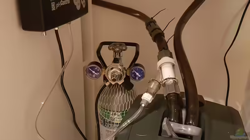 Anschlussarbeiten...Filter und JBL CO2 Anlage mit PH Control  von Köllebärbling (26)