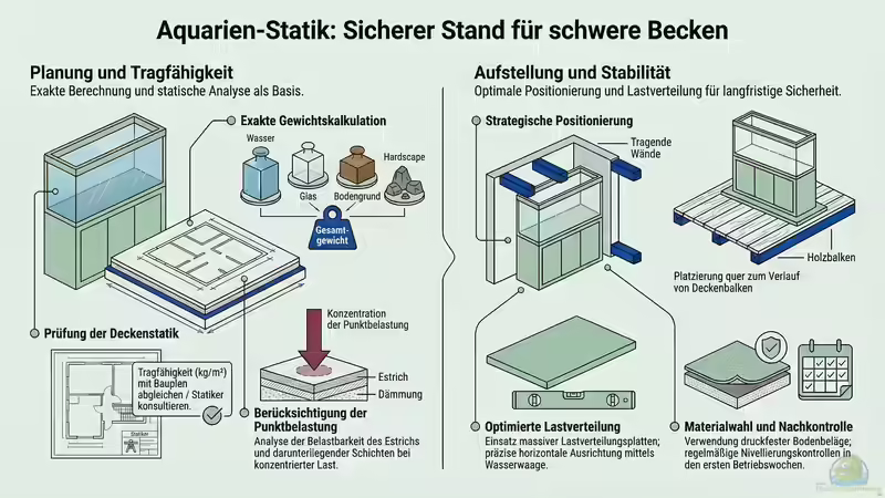 Aquarien-Unterschränke und Bodenbelastung: Sicherer Stand für schwere Becken