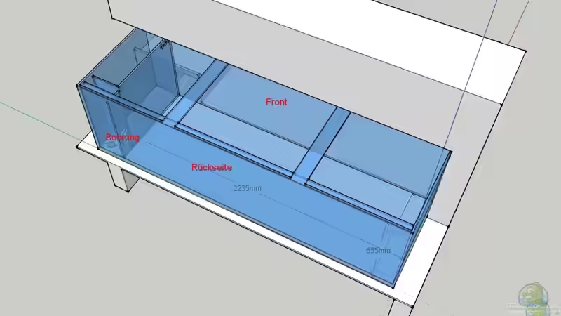 Aquarienplanung mit SketchUp