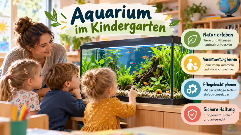 Aquarium im Kindergarten: Natur erleben, Verantwortung lernen und Kinder begeistern
