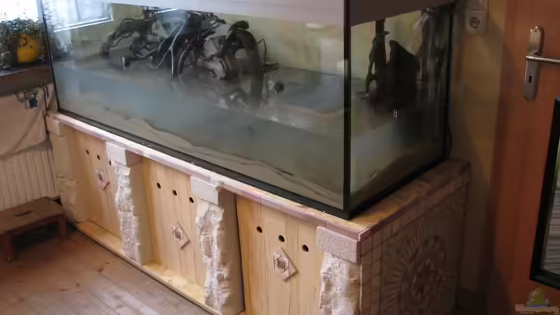 Aquarium während der Einrichtung von Sado-Uwe (2)
