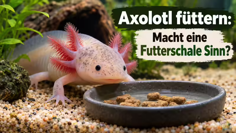 Axolotl füttern: Macht eine Futterschale Sinn?