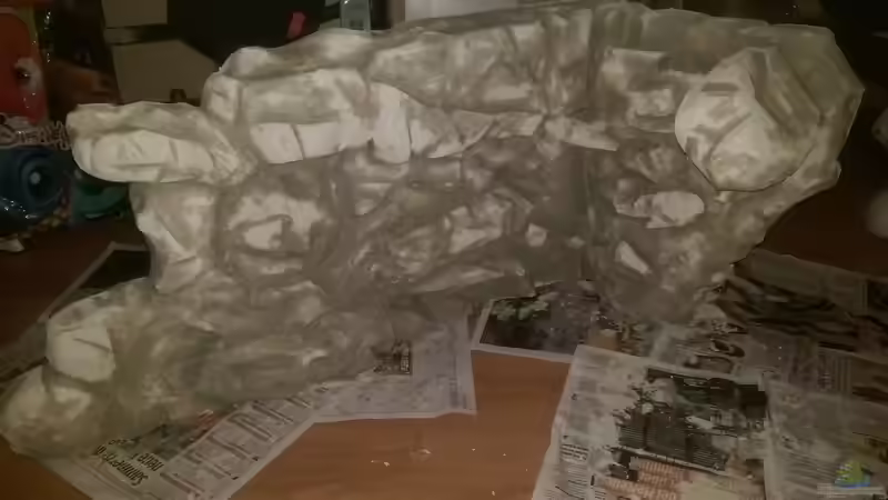 Bau Rückwand 2.Schritt Fliesenkleber auftragen von Balian (8)