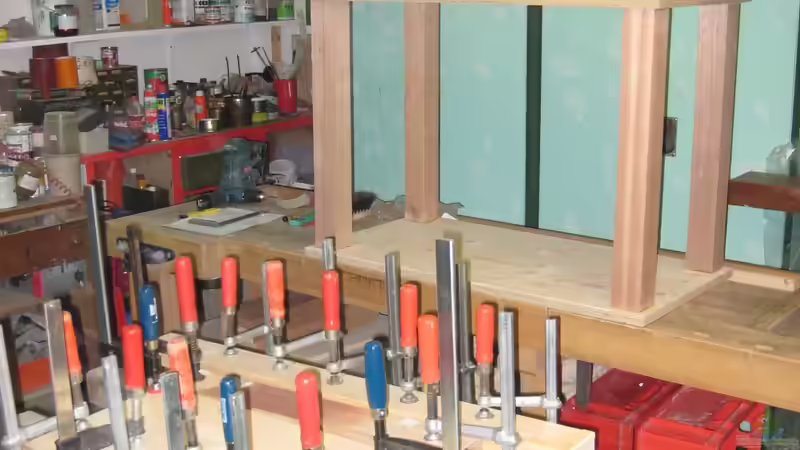 Bau Unterschrank / Verklebung Laminat von Lars (3)