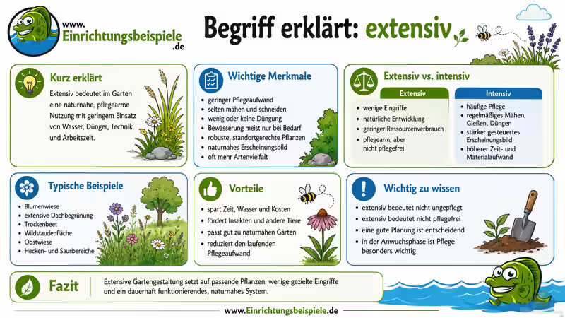 Begriff erklärt: extensiv - was bedeutet das im Garten?