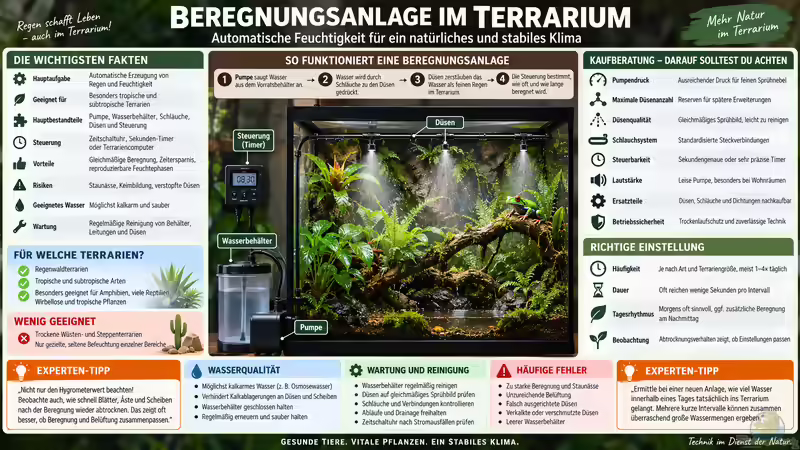 Beregnungsanlage im Terrarium: Automatische Feuchtigkeit für ein stabiles Klima