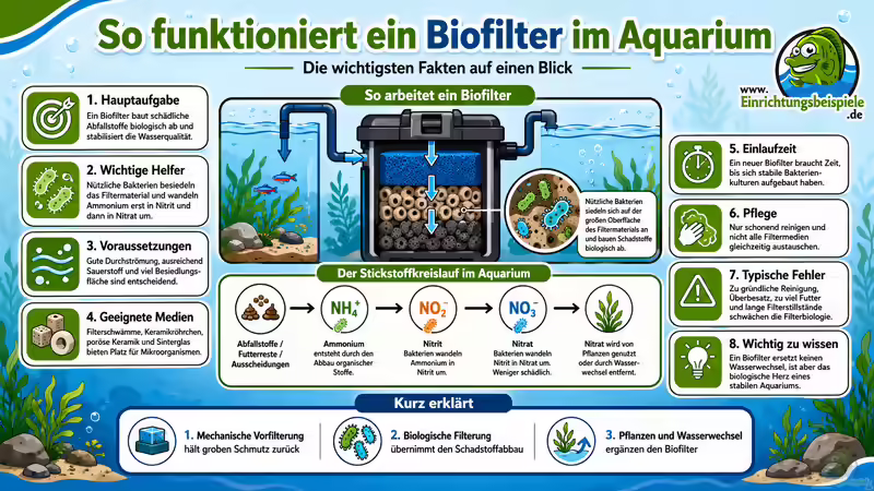 Biofilter im Aquarium: Alle Infos zur Funktionsweise