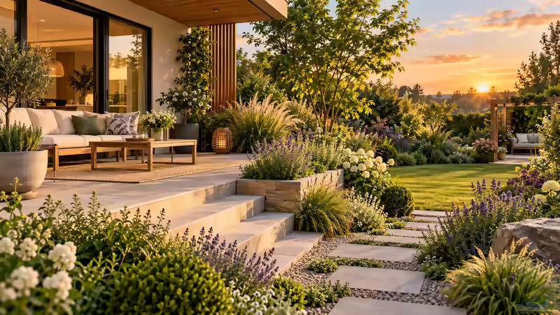 Den Übergang zwischen Terrasse und Garten perfekt gestalten