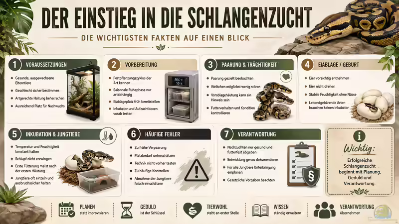 Der Einstieg in die Schlangenzucht: Voraussetzungen, Planung und erste Nachzuchten