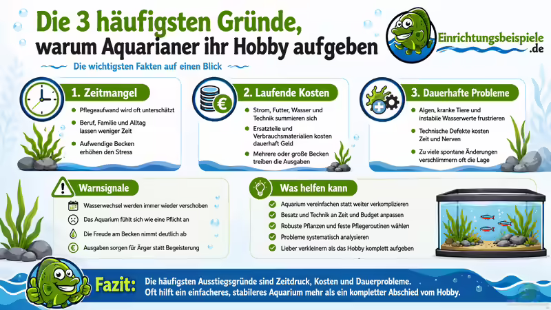Die 3 häufigsten Gründe, warum Aquarianer ihr Hobby aufgeben