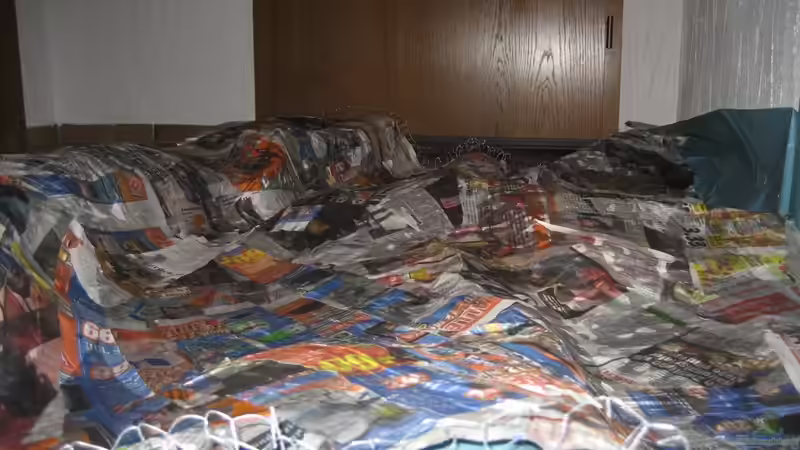 Die erste Schicht Pappmasche ist fertig von Delta (13)