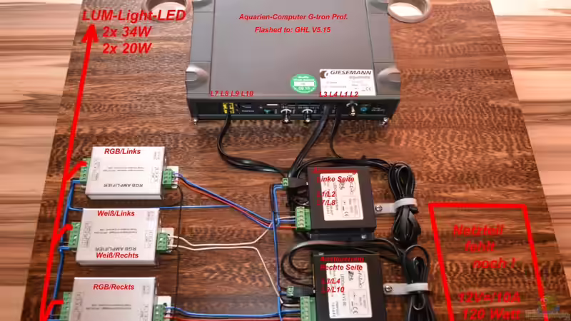 Die fertig verdrahtete Lichtsteuerung,hier mit Erlärung von GGuardiaNN (89)