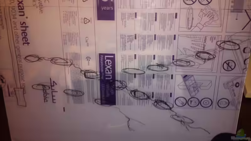 Die Makrolonplatte die Grundlage für die Rückwand ist. von @mazonas (23)