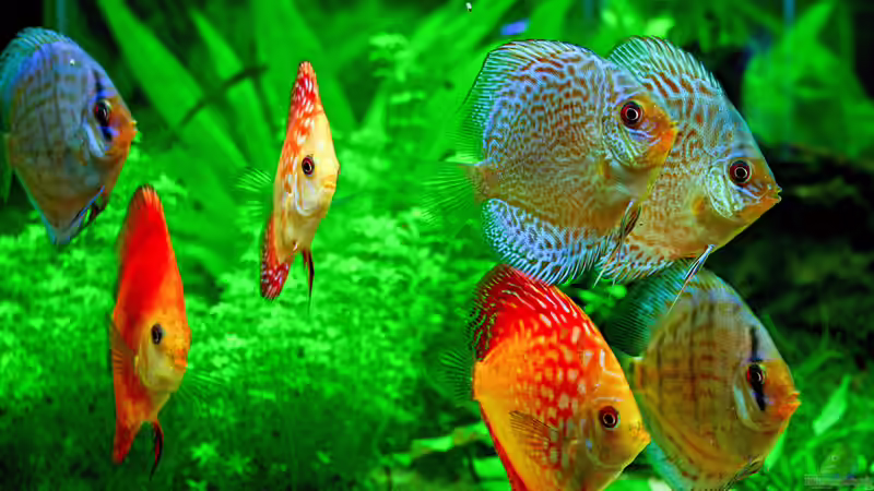 Diskusfische im Aquarium halten (Einrichtungsbeispiele mit Symphysodon)