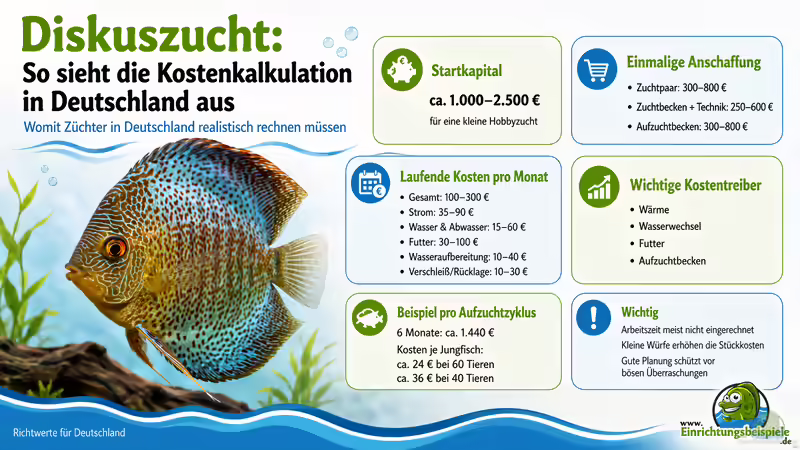 Diskuszucht: So sieht die Kostenkalkulation in Deutschland aus