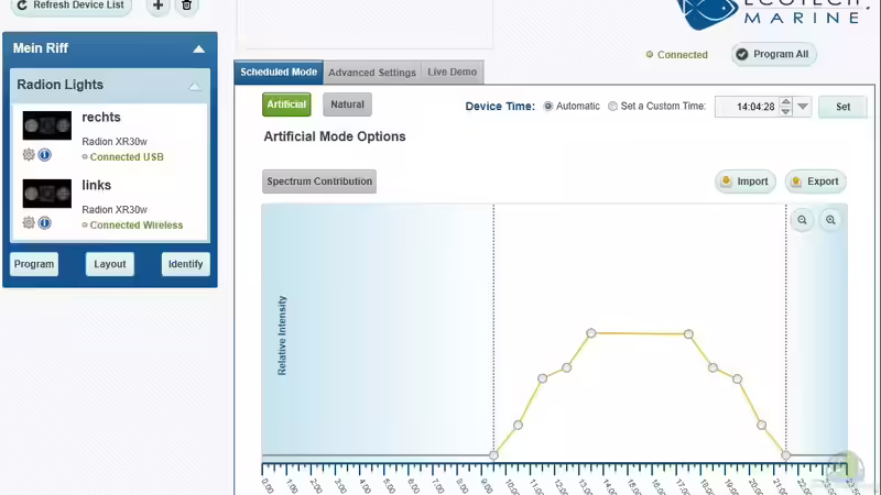Editor EcoSmart Config Utility mit meiner Lichtverlaufskurve von Micha (36)