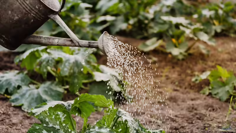 Effektiv den Garten an heißen Tagen gießen