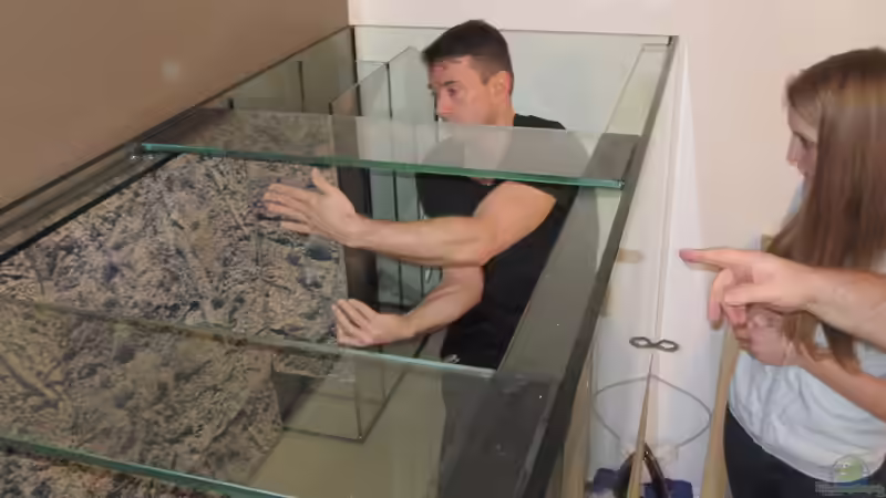 einkleben der Strukturrückwand von Manfred Meyer (6)