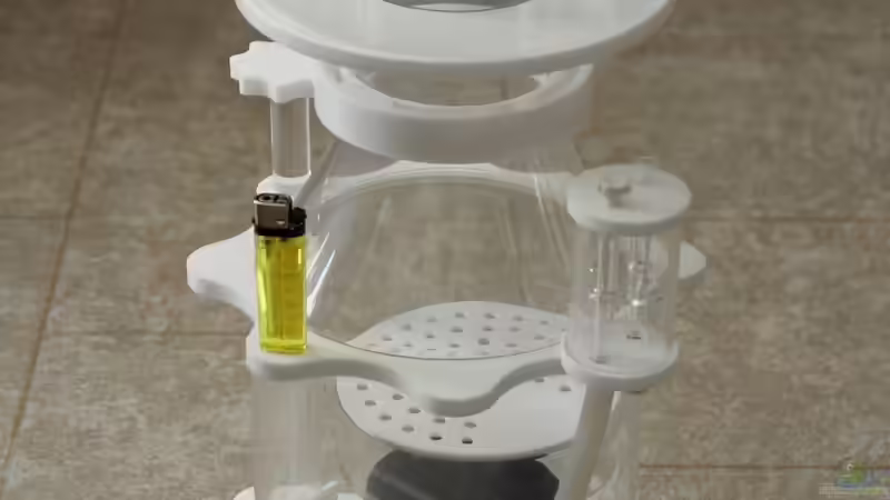 Eiweißabschäumer AMA / Yasi Champagne 200 - Feuerzeug dient zum Größenvergleich von Micha (27)