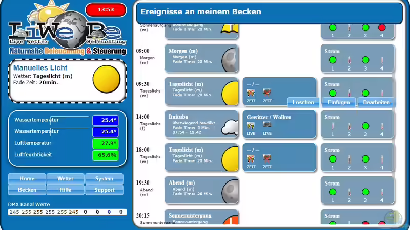 Ereignis ??bersicht der LiWeBe Software von Betta Chris (113)