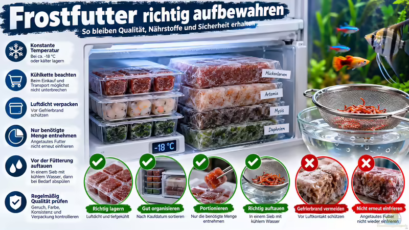 Frostfutter richtig aufbewahren: So bleiben Qualität, Nährstoffe und Sicherheit erhalten