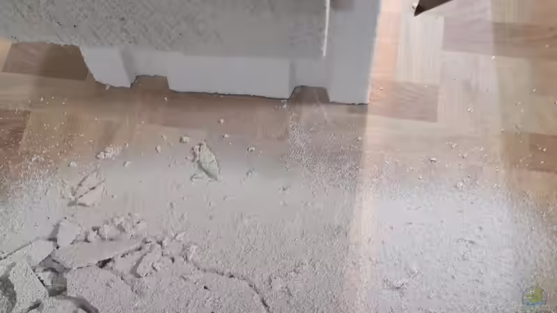 Gasbetonsteine  für die Unterkonstruktion zuschneiden  von Cichliden-Kabuff (2)