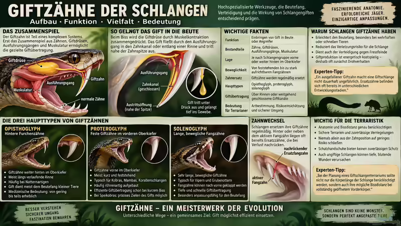 Giftzähne der Schlangen: Aufbau, Funktion und Bedeutung des Giftapparats