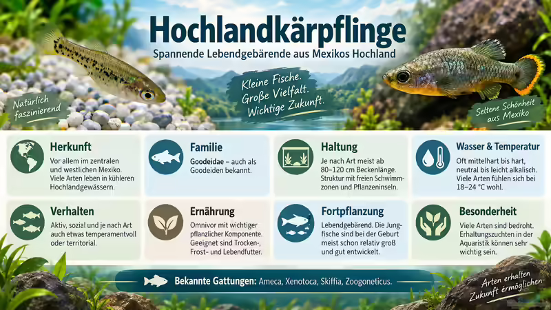 Hochlandkärpflinge im Aquarium: faszinierende Lebendgebärende aus Mexikos Hochlagen