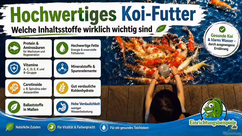 Hochwertiges Koi-Futter: Diese Inhaltsstoffe müssen enthalten sein