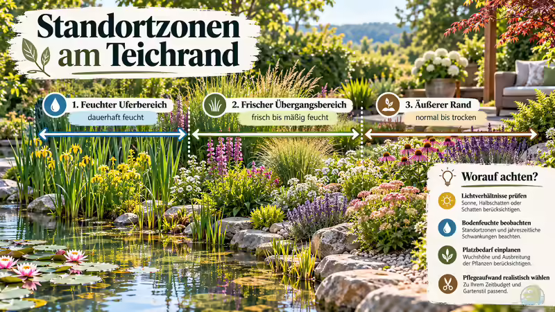 Ideen für die Randbepflanzung am Gartenteich